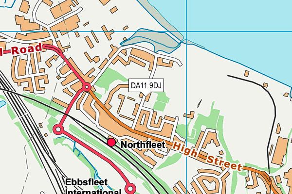 DA11 9DJ map - OS VectorMap District (Ordnance Survey) DA11 9DJ map - OS VectorMap District (Ordnance Survey)