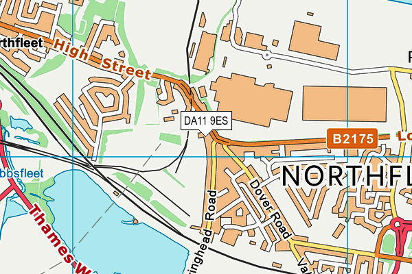 DA11 9ES map - OS VectorMap District (Ordnance Survey) DA11 9ES map - OS VectorMap District (Ordnance Survey)