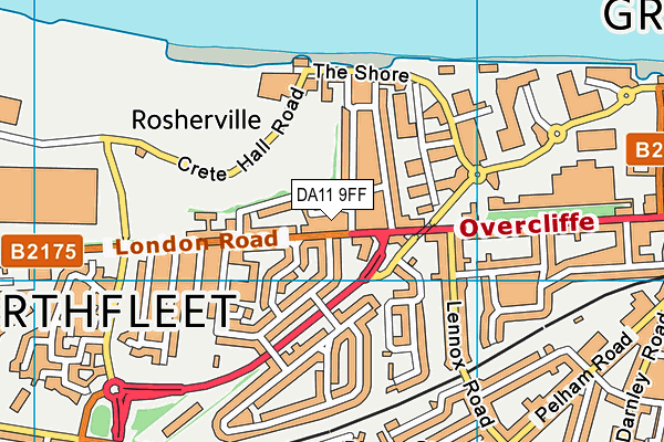 DA11 9FF map - OS VectorMap District (Ordnance Survey) DA11 9FF map - OS VectorMap District (Ordnance Survey)