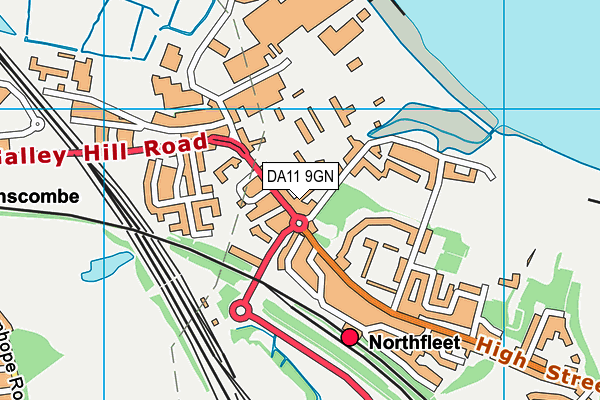 DA11 9GN map - OS VectorMap District (Ordnance Survey) DA11 9GN map - OS VectorMap District (Ordnance Survey)