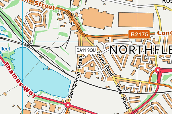 DA11 9QU map - OS VectorMap District (Ordnance Survey) DA11 9QU map - OS VectorMap District (Ordnance Survey)