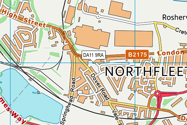 DA11 9RA map - OS VectorMap District (Ordnance Survey) DA11 9RA map - OS VectorMap District (Ordnance Survey)