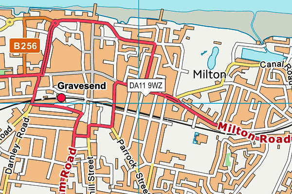 DA11 9WZ map - OS VectorMap District (Ordnance Survey)