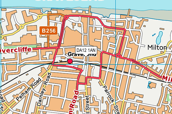 DA12 1AN map - OS VectorMap District (Ordnance Survey) DA12 1AN map - OS VectorMap District (Ordnance Survey)