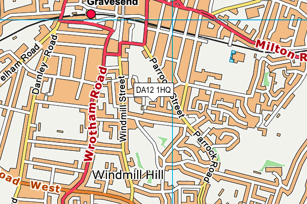 DA12 1HQ map - OS VectorMap District (Ordnance Survey) DA12 1HQ map - OS VectorMap District (Ordnance Survey)