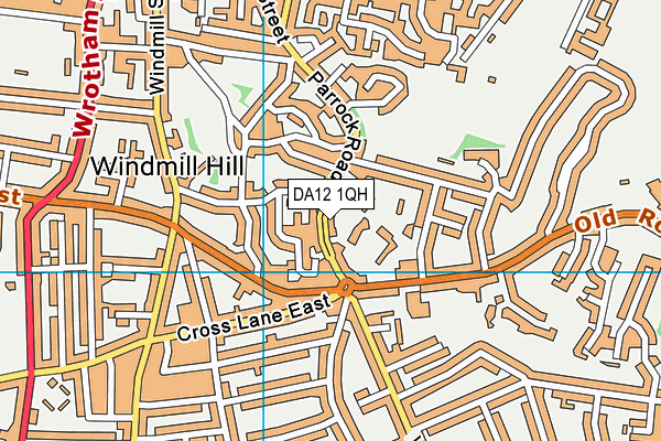DA12 1QH map - OS VectorMap District (Ordnance Survey) DA12 1QH map - OS VectorMap District (Ordnance Survey)