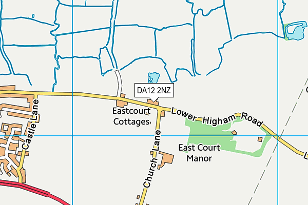 DA12 2NZ map - OS VectorMap District (Ordnance Survey) DA12 2NZ map - OS VectorMap District (Ordnance Survey)