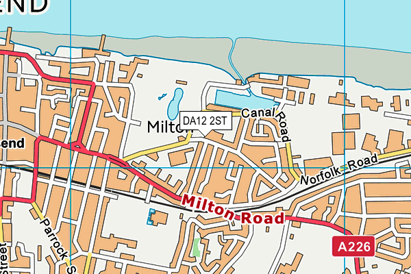 DA12 2ST map - OS VectorMap District (Ordnance Survey) DA12 2ST map - OS VectorMap District (Ordnance Survey)