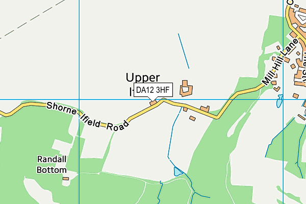 DA12 3HF map - OS VectorMap District (Ordnance Survey)