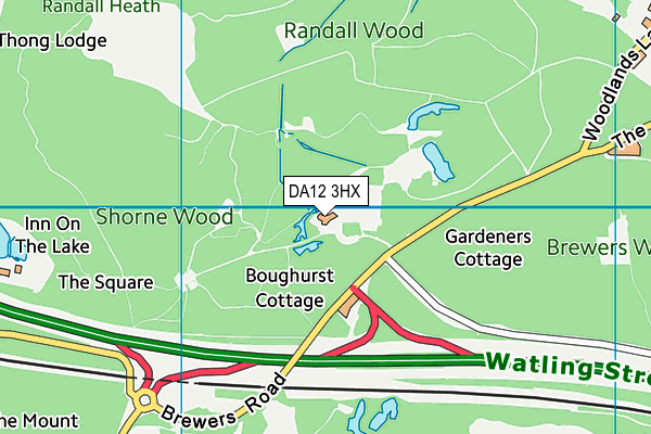 DA12 3HX map - OS VectorMap District (Ordnance Survey) DA12 3HX map - OS VectorMap District (Ordnance Survey)