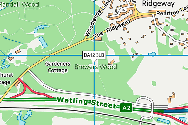 DA12 3LB map - OS VectorMap District (Ordnance Survey) DA12 3LB map - OS VectorMap District (Ordnance Survey)
