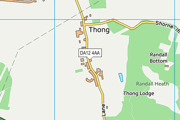 DA12 4AA map - OS VectorMap District (Ordnance Survey) DA12 4AA map - OS VectorMap District (Ordnance Survey)