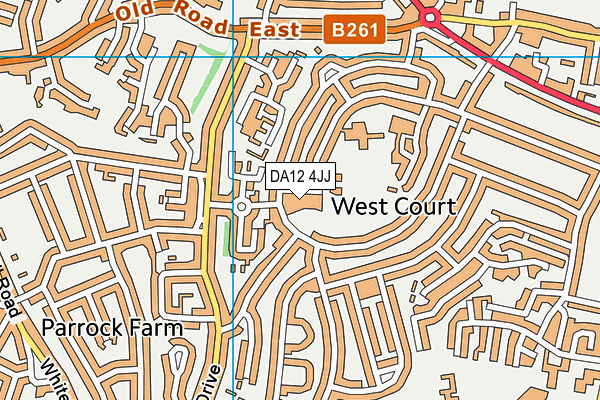 DA12 4JJ map - OS VectorMap District (Ordnance Survey) DA12 4JJ map - OS VectorMap District (Ordnance Survey)