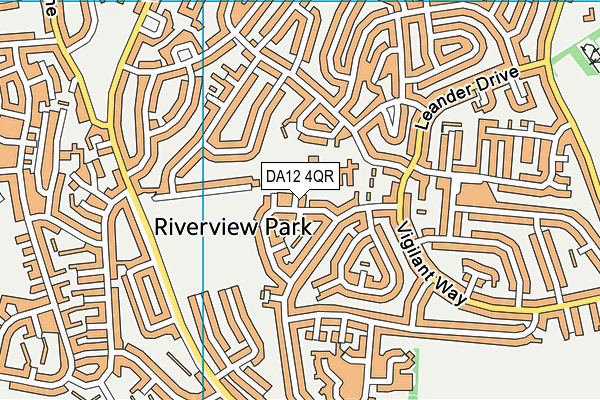DA12 4QR map - OS VectorMap District (Ordnance Survey) DA12 4QR map - OS VectorMap District (Ordnance Survey)