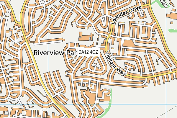 DA12 4QZ map - OS VectorMap District (Ordnance Survey) DA12 4QZ map - OS VectorMap District (Ordnance Survey)