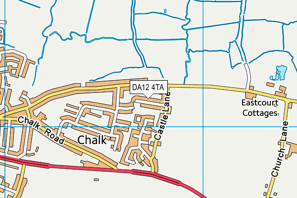 DA12 4TA map - OS VectorMap District (Ordnance Survey) DA12 4TA map - OS VectorMap District (Ordnance Survey)