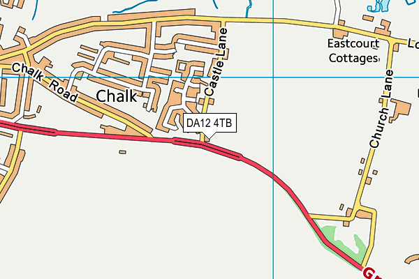 DA12 4TB map - OS VectorMap District (Ordnance Survey) DA12 4TB map - OS VectorMap District (Ordnance Survey)