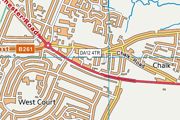 DA12 4TR map - OS VectorMap District (Ordnance Survey) DA12 4TR map - OS VectorMap District (Ordnance Survey)