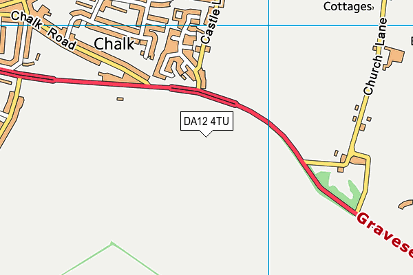 DA12 4TU map - OS VectorMap District (Ordnance Survey) DA12 4TU map - OS VectorMap District (Ordnance Survey)