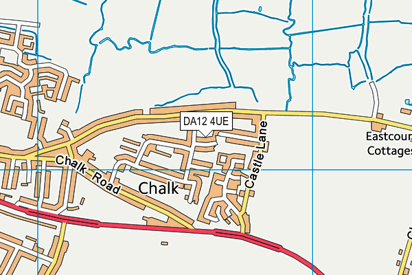 DA12 4UE map - OS VectorMap District (Ordnance Survey) DA12 4UE map - OS VectorMap District (Ordnance Survey)