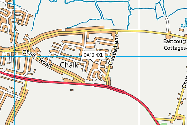 DA12 4XL map - OS VectorMap District (Ordnance Survey)