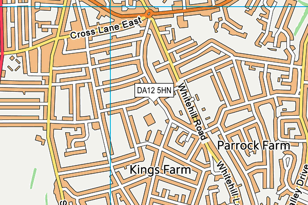 DA12 5HN map - OS VectorMap District (Ordnance Survey) DA12 5HN map - OS VectorMap District (Ordnance Survey)