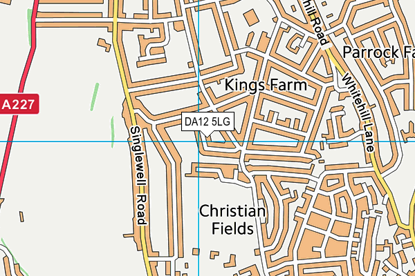 DA12 5LG map - OS VectorMap District (Ordnance Survey) DA12 5LG map - OS VectorMap District (Ordnance Survey)