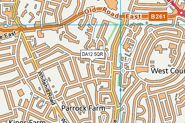 DA12 5QR map - OS VectorMap District (Ordnance Survey) DA12 5QR map - OS VectorMap District (Ordnance Survey)
