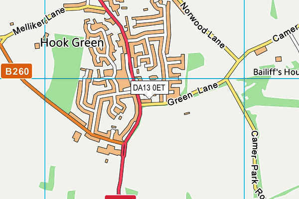 DA13 0ET map - OS VectorMap District (Ordnance Survey) DA13 0ET map - OS VectorMap District (Ordnance Survey)