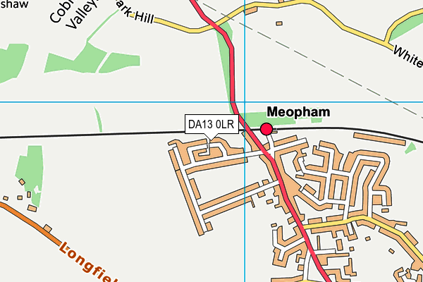 DA13 0LR map - OS VectorMap District (Ordnance Survey)