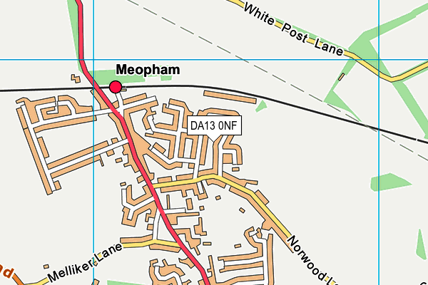 DA13 0NF map - OS VectorMap District (Ordnance Survey) DA13 0NF map - OS VectorMap District (Ordnance Survey)