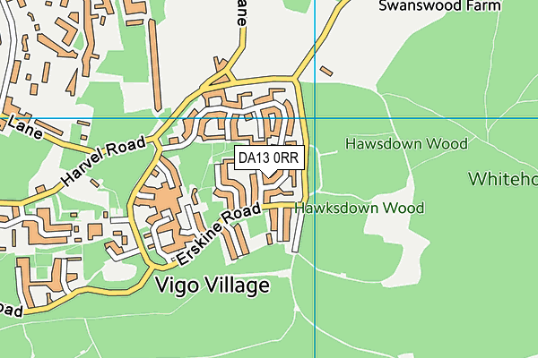 DA13 0RR map - OS VectorMap District (Ordnance Survey) DA13 0RR map - OS VectorMap District (Ordnance Survey)