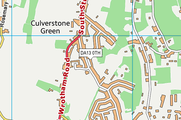 DA13 0TH map - OS VectorMap District (Ordnance Survey) DA13 0TH map - OS VectorMap District (Ordnance Survey)