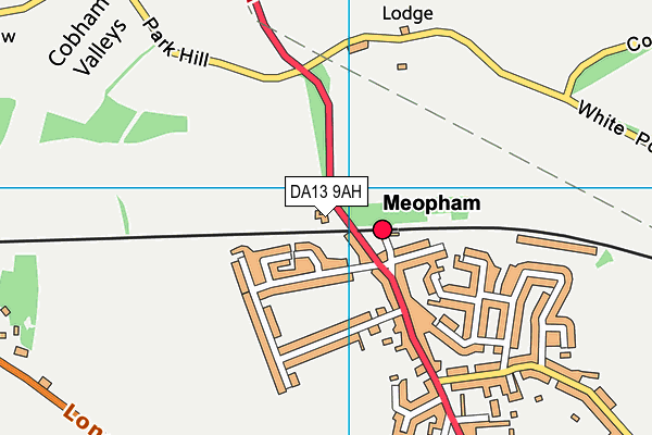DA13 9AH map - OS VectorMap District (Ordnance Survey) DA13 9AH map - OS VectorMap District (Ordnance Survey)