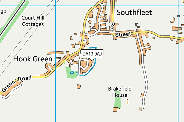 DA13 9AJ map - OS VectorMap District (Ordnance Survey) DA13 9AJ map - OS VectorMap District (Ordnance Survey)