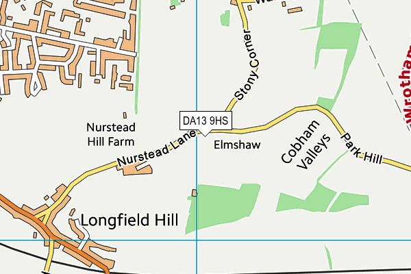 DA13 9HS map - OS VectorMap District (Ordnance Survey) DA13 9HS map - OS VectorMap District (Ordnance Survey)
