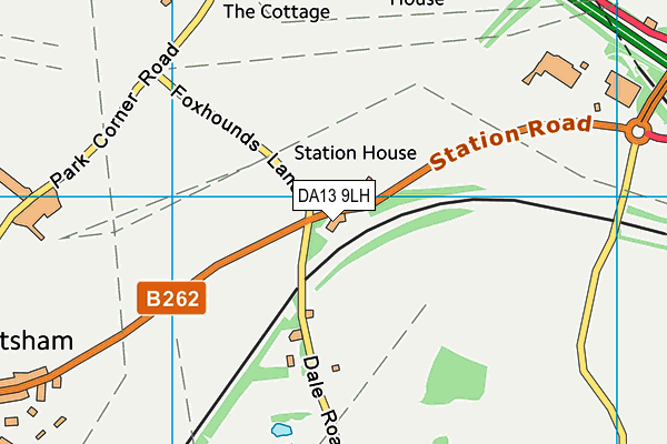 DA13 9LH map - OS VectorMap District (Ordnance Survey) DA13 9LH map - OS VectorMap District (Ordnance Survey)