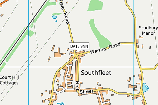 DA13 9NN map - OS VectorMap District (Ordnance Survey) DA13 9NN map - OS VectorMap District (Ordnance Survey)