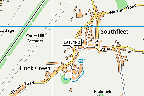 DA13 9NQ map - OS VectorMap District (Ordnance Survey) DA13 9NQ map - OS VectorMap District (Ordnance Survey)