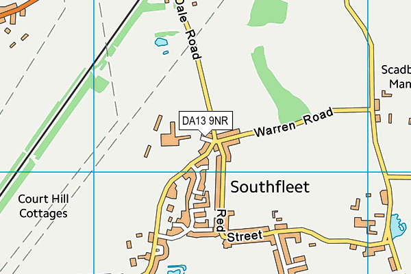 DA13 9NR map - OS VectorMap District (Ordnance Survey) DA13 9NR map - OS VectorMap District (Ordnance Survey)