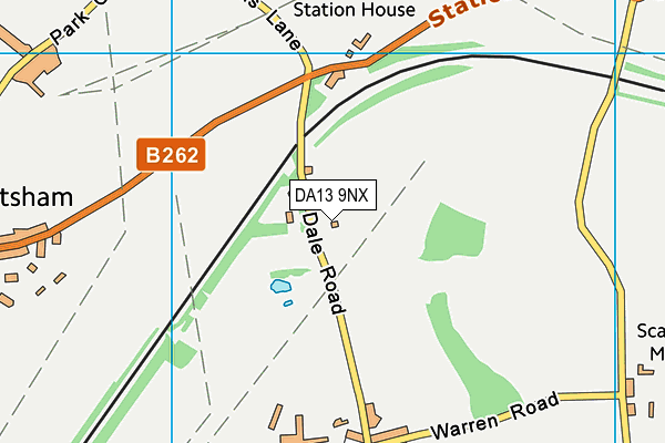 DA13 9NX map - OS VectorMap District (Ordnance Survey) DA13 9NX map - OS VectorMap District (Ordnance Survey)