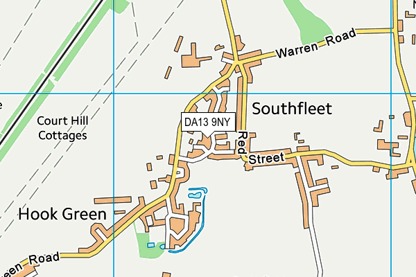 DA13 9NY map - OS VectorMap District (Ordnance Survey) DA13 9NY map - OS VectorMap District (Ordnance Survey)