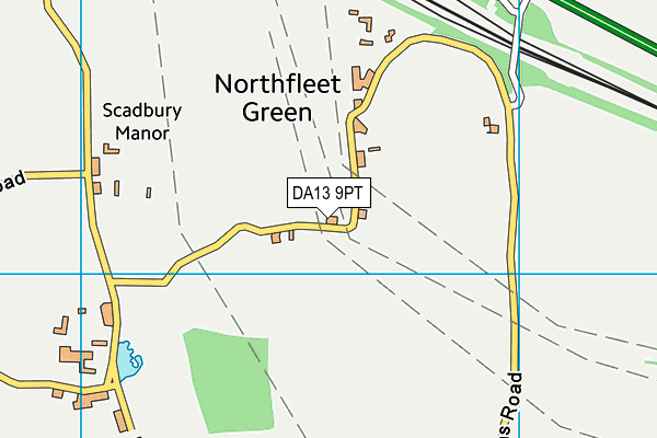 DA13 9PT map - OS VectorMap District (Ordnance Survey) DA13 9PT map - OS VectorMap District (Ordnance Survey)