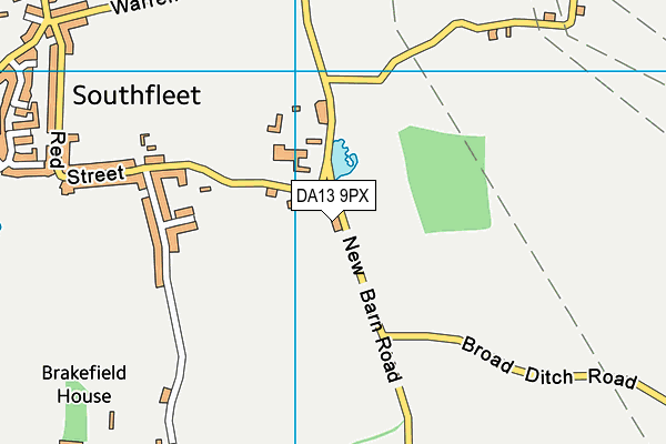 DA13 9PX map - OS VectorMap District (Ordnance Survey) DA13 9PX map - OS VectorMap District (Ordnance Survey)