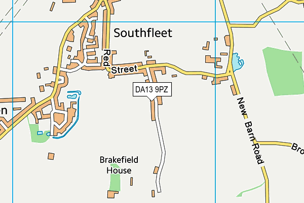 DA13 9PZ map - OS VectorMap District (Ordnance Survey) DA13 9PZ map - OS VectorMap District (Ordnance Survey)