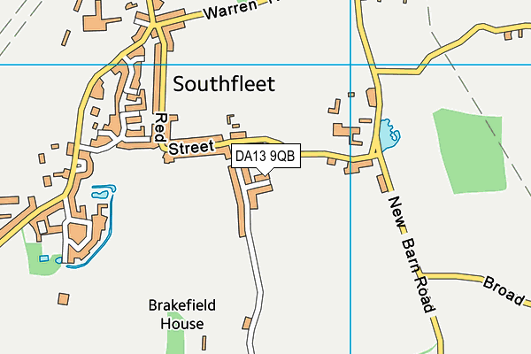 DA13 9QB map - OS VectorMap District (Ordnance Survey) DA13 9QB map - OS VectorMap District (Ordnance Survey)