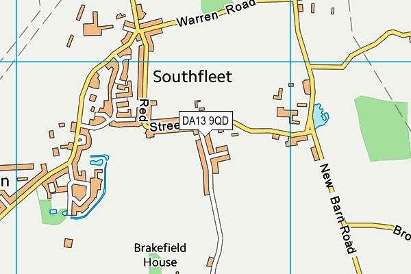 DA13 9QD map - OS VectorMap District (Ordnance Survey) DA13 9QD map - OS VectorMap District (Ordnance Survey)