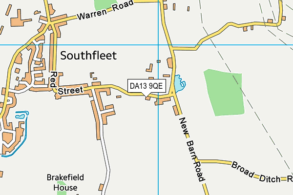 DA13 9QE map - OS VectorMap District (Ordnance Survey) DA13 9QE map - OS VectorMap District (Ordnance Survey)
