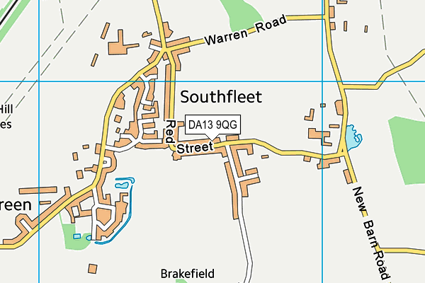 DA13 9QG map - OS VectorMap District (Ordnance Survey) DA13 9QG map - OS VectorMap District (Ordnance Survey)