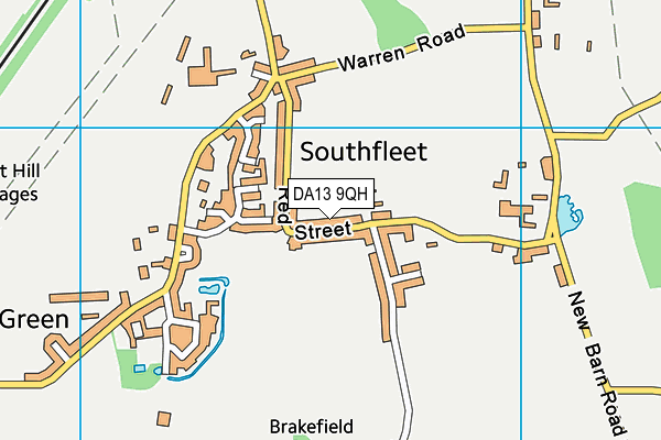 DA13 9QH map - OS VectorMap District (Ordnance Survey) DA13 9QH map - OS VectorMap District (Ordnance Survey)